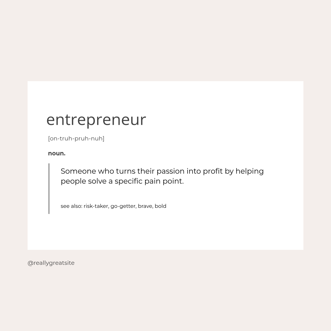 entrepreneur dictionary template-2134