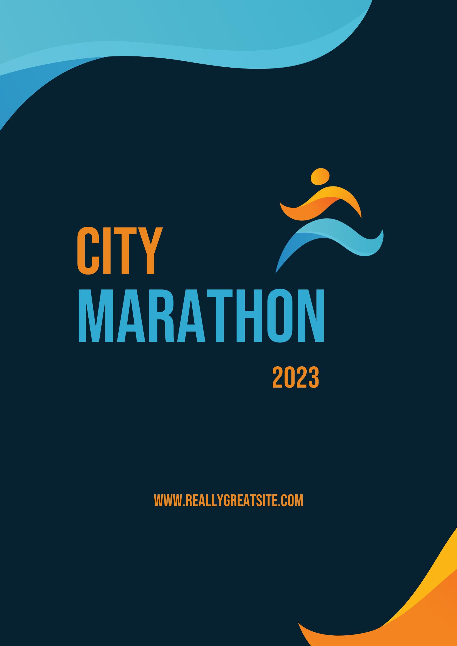 City Marathon Poster Template
