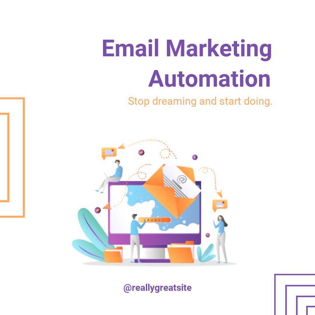 Orange And Purple Illustration Email Marketing Automation-1585