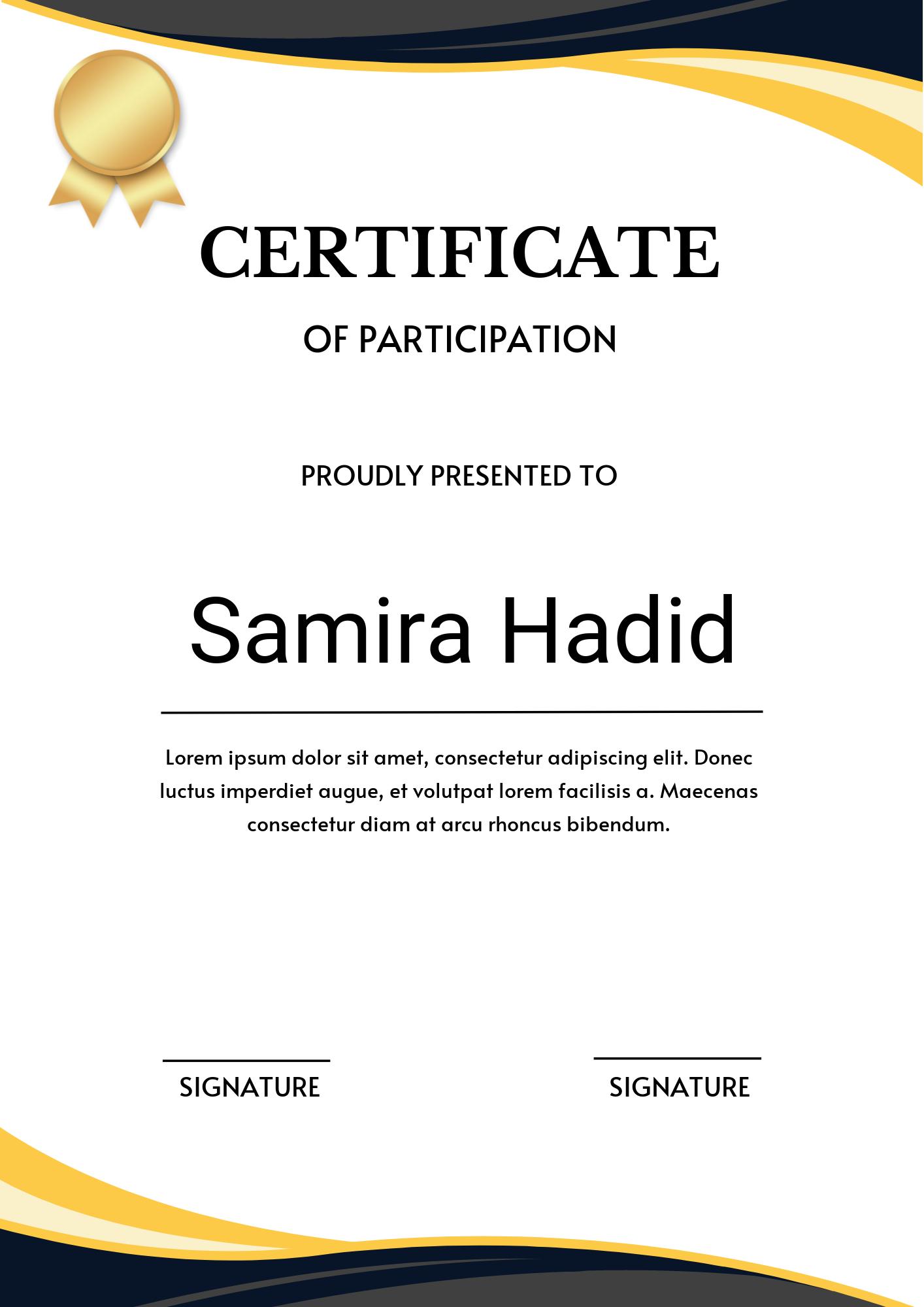 Participation Certificate-971