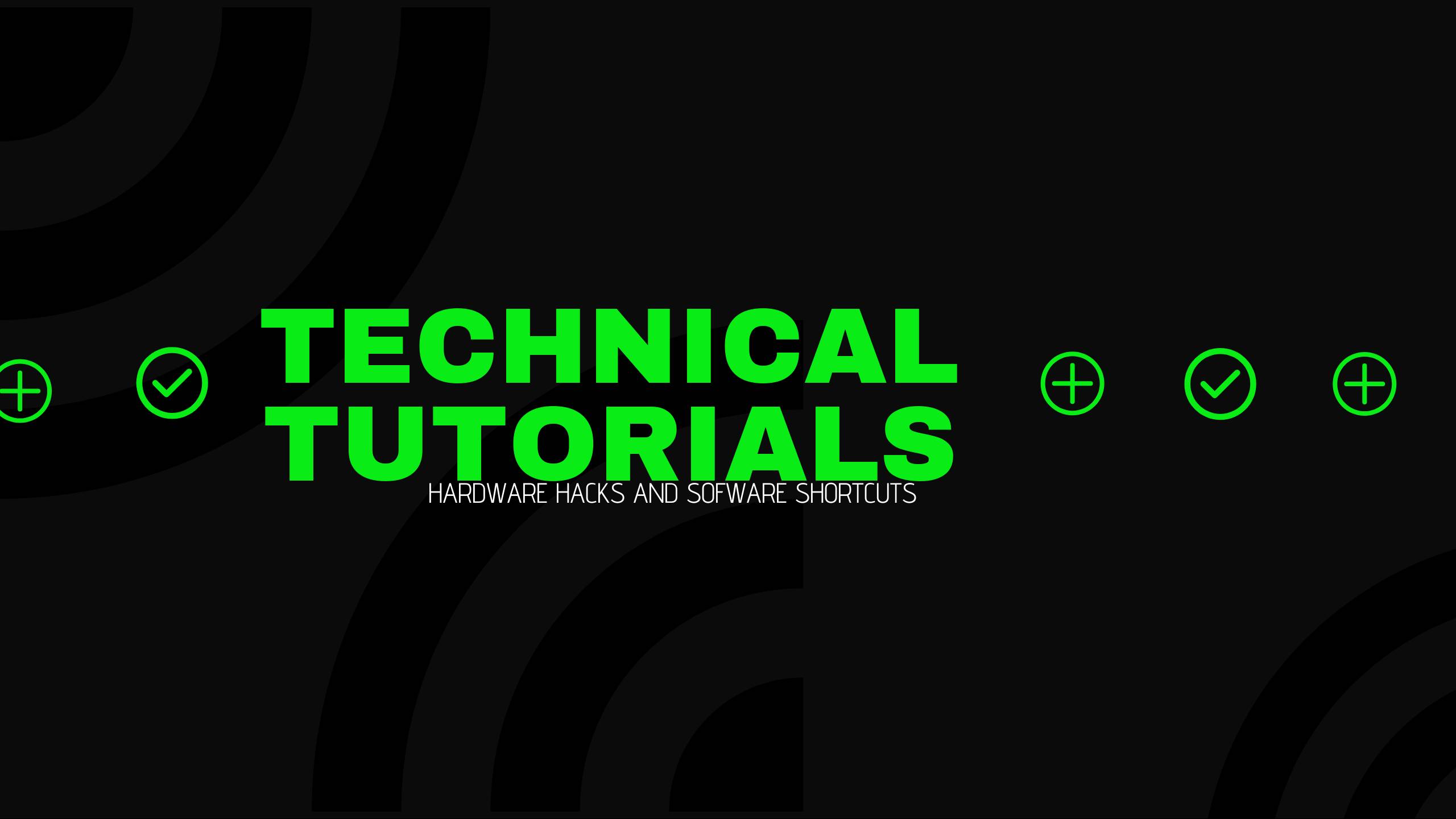 Technical Tutorial Youtube Channel Cover